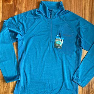 Columbia Single Canyon Half zip fleece  Sm Blue